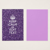 Keep Calm and Have Your Text Glamour Mauve (Front & Back)