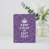Keep Calm and Have Your Text Glamour Mauve (Standing Front)
