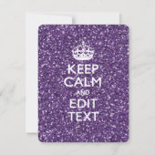Keep Calm and Have Your Text Glamour Mauve (Front)