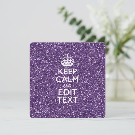 Keep Calm and Have Your Text Glamour Mauve (Standing Front)
