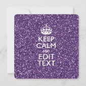 Keep Calm and Have Your Text Glamour Mauve (Front)