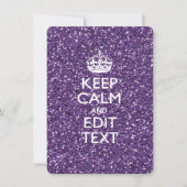 Keep Calm and Have Your Text Glamour Mauve (Front)