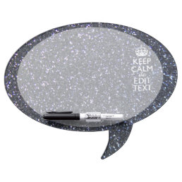 Keep Calm and Have Your Text on Midnight Dry-Erase Board