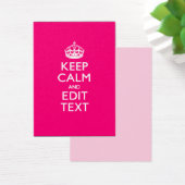 KEEP CALM AND Have Your Text on PINK (Desk)