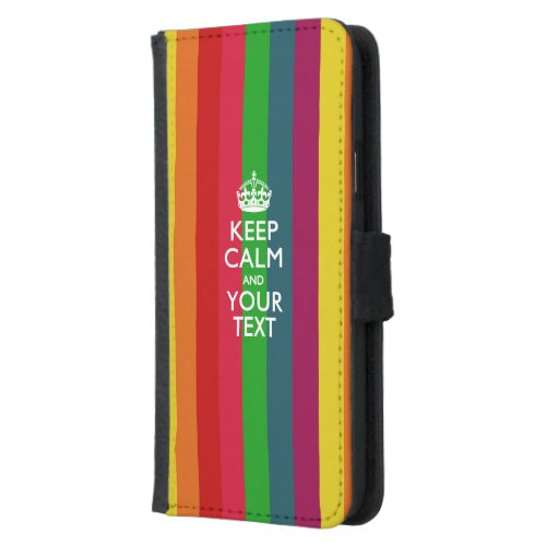 KEEP CALM AND Have Your Text Wallet Phone Case For Samsung Galaxy S5