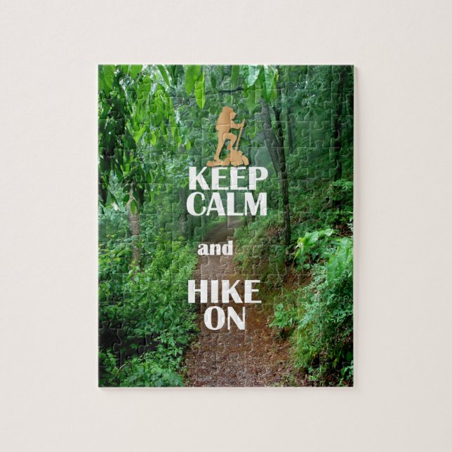 Keep Calm and Hike On Jigsaw Puzzle (Vertical)