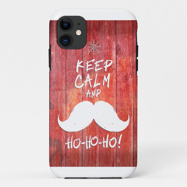 Keep calm and Ho-Ho-ho Case-Mate iPhone Case (Back)