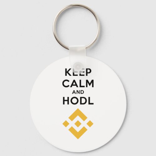 Keep Calm and Hodl Binance Keychain