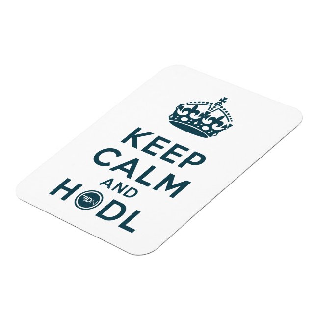 Keep Calm and HODL DigitalNote XDN Magnet (Left Side)