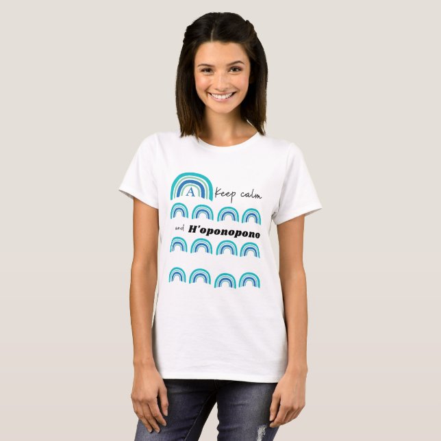 Keep Calm and Ho'oponopono Personalized name T-Shirt (Front Full)