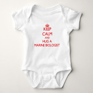 Keep Calm and Hug a Marine Biologist Baby Bodysuit