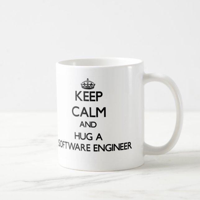 Keep Calm and Hug a Software Engineer Coffee Mug (Right)