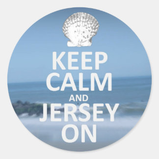 Keep Calm and Jersey On Stickers