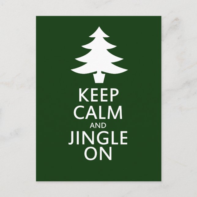 Keep calm and Jingle On Postcard (Front)