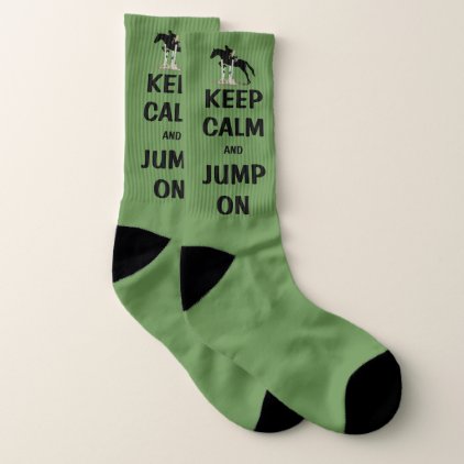 Keep Calm and Jump On Equestrian Socks