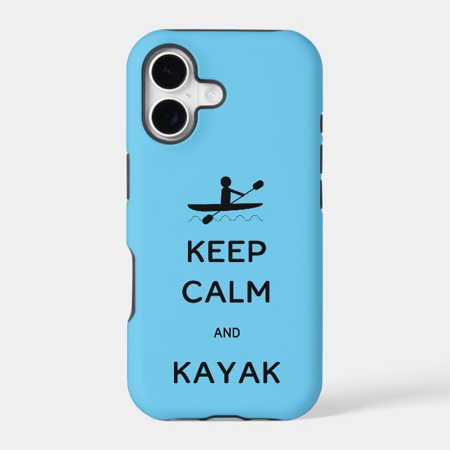 Keep Calm and Kayak Case-Mate iPhone Case (Back)