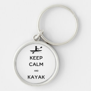 Keep Calm and Kayak Keychain