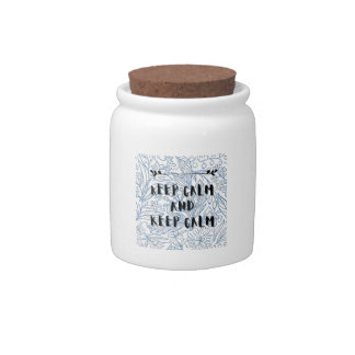 Keep calm and keep calm candy jar