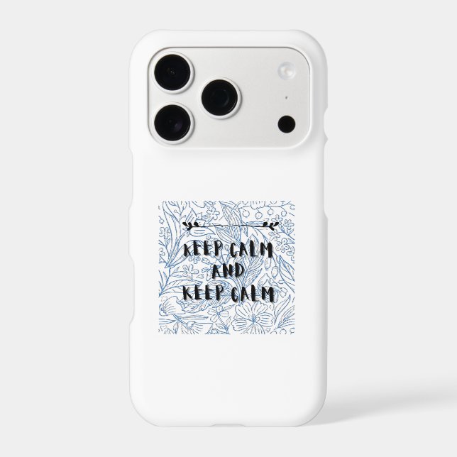 Keep calm and keep calm iPhone case (Back)