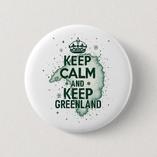 Keep Calm and Keep Greenland Button
