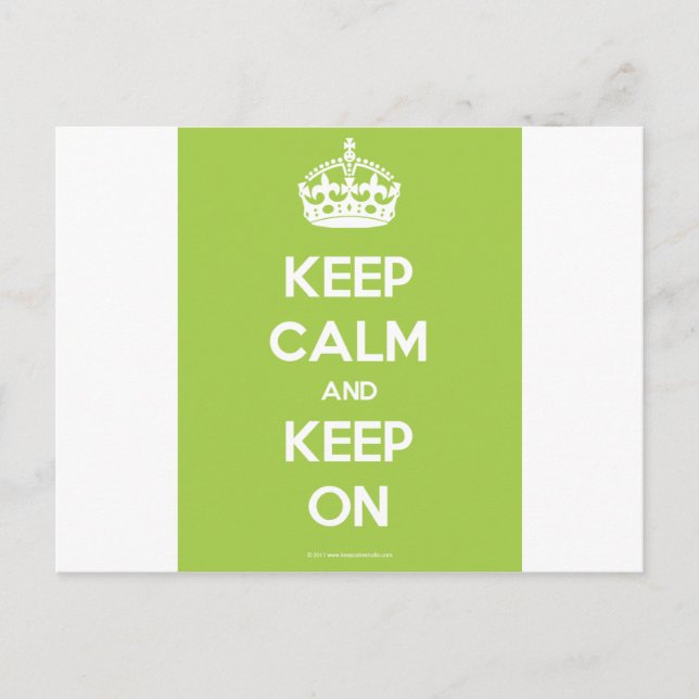 Keep-Calm-And-Keep-On.pdf Postcard (Front)