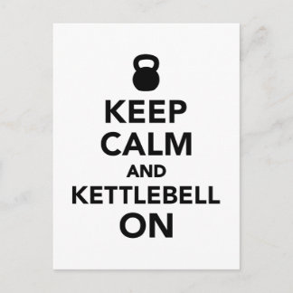 Keep calm and Kettlebell on Postcard