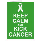 Keep Calm and Kick Cancer card (Front)