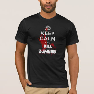 Keep Calm And Kill Zombies Black T-Shirt