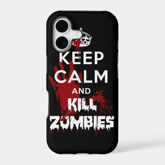 Keep Calm And Kill Zombies iPhone 5 Black Case