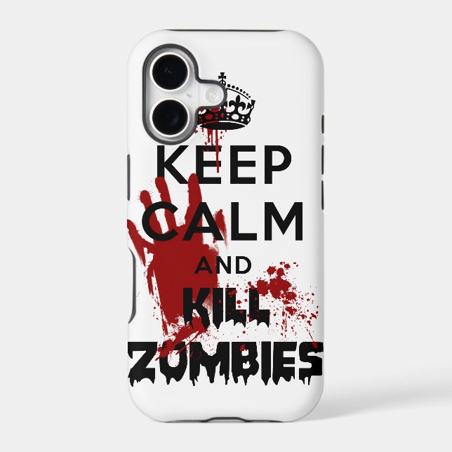 Keep Calm And Kill Zombies Iphone 5 Case (Back)