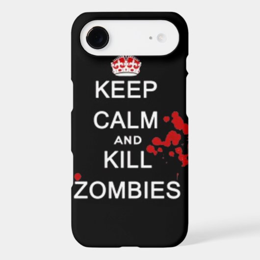 keep calm and kill zombies iPod touch case (Back)