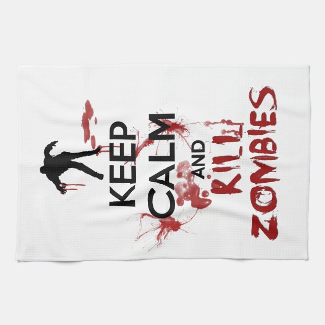 Keep Calm and Kill Zombies Towel (Horizontal)