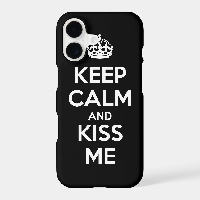 Keep Calm and Kiss Me Case-Mate iPhone Case (Back)