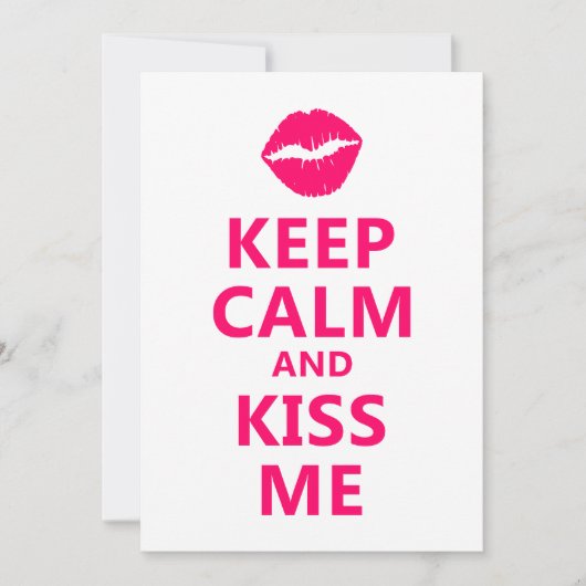 Keep Calm and Kiss Me FF0066 (Front)