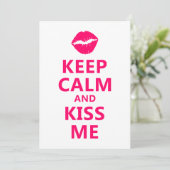 Keep Calm and Kiss Me FF0066 (Standing Front)