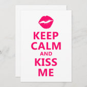 Keep Calm and Kiss Me FF0066 (Front/Back)
