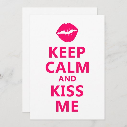 Keep Calm and Kiss Me FF0066 (Front/Back)