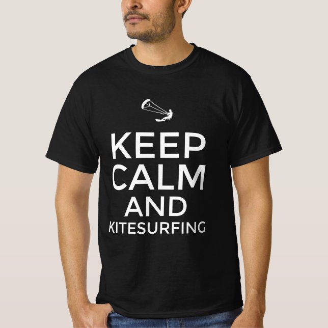 Keep calm and kitesurfing T-Shirt (Front)