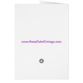 Keep Calm and Knit On Fuschia Cards (Back)