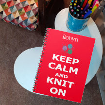Keep Calm and Knit On, with yarn, your name