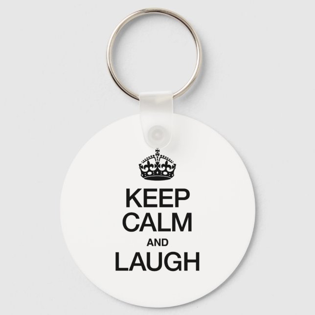 KEEP CALM AND LAUGH KEYCHAIN (Front)