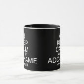Keep Calm and Let "add name" handle it Mug (Center)