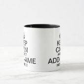 Keep Calm and Let "add name" handle it personalize Mug (Center)