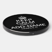 Keep Calm and Let "add name" handle it personalize Wireless Charger (Front 2)