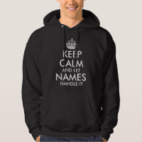 keep calm and let add your own name handle it cool