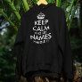keep calm and let add your own name handle it cool hoodie