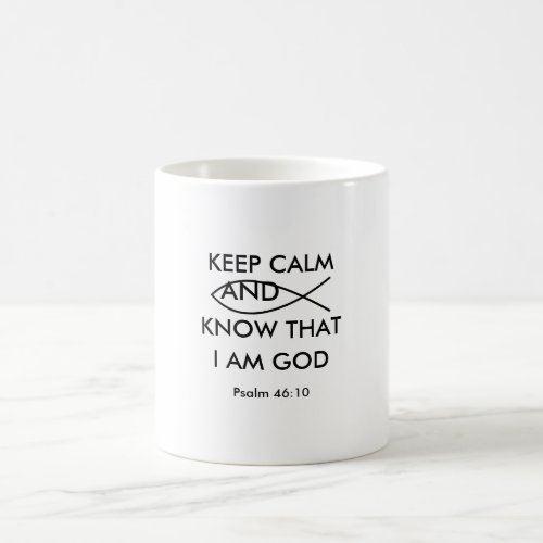Keep Calm and Let God Take the Lead Trust in God  Coffee Mug