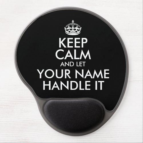 Keep calm and let handle it fun computer mouse pad