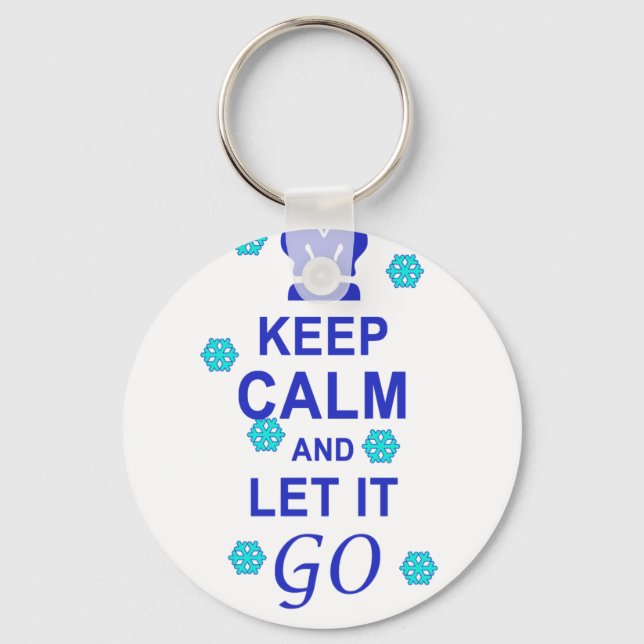Keep calm and let it go keychain (Front)