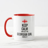 Keep calm and let the Georgian Girl handle it Mug (Left)